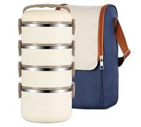 OZLMBERN Stainless Steel Insulated Lunch Box Convenient Sealing Lunch Box Insulated Bucket and Pot Holder(F)
