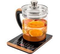 OZLMBERN Théière à Fleurs en Verre, théière multifonctionnelle, Bouilloire électrique, Pot de décoction, Bouilloire bouillante