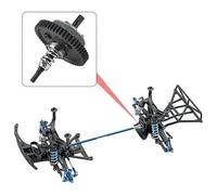 OZLZHJ Différentiel en métal 6878 avec Embrayage à Glissement et pignon 32P 15T/17T/19T for Trxs Slash Stampede Rustler 4x4
