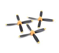 OZLZHJ Hélice à 4 pales for Avions radiocommandés 761-5 P-51D, 761-8 F4U, 761-9 T28, 761-11 BF109 et 761-12 Spitfire(2 Pcs)
