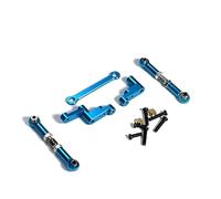 OZLZHJ Kit de Liaison de Direction en métal, for MJX Hyper Go 1/16 16207 16208 16209 16210 H16, Mise à Niveau, Kit de Liaison de Direction, bielle 16430(Blue)