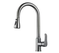 OZMDXKJ Robinet De Cuisine sans Contact, avec Douchette Extractible, Capteur Infrarouge Automatique, PoignéE Unique, 3 Modes, Pivotant à 360°, Convient pour La Cuisine Et Le Commerce