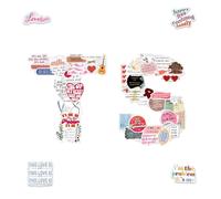 Ozmw 110 Autocollants Musicaux en Vinyle Imperméables, Pack de Stickers Paroles et Albums, Accessoires pour Fans de Musique,Décorations pour Gourdes