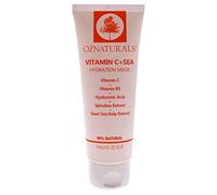 OZNaturals Oznatural Hydrating Face Mask: Hyaluronic Acid Sérum Moisturizing Face Mask With Vitamin C And Sea Kelp Extract 4 Fl Oz 118.3 ml