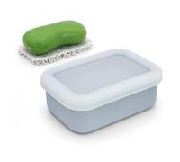 OZNER Récipient à Savon de Voyage Anti-Fuite amélioré en Silicone avec Tampon de Drainage, Porte-Savon de Voyage Compact, boîte à Savon incassable pour Voyage, Camping, Gym, dortoir, Salle de Bain
