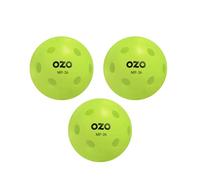 OZO Pickleball - Lot de 3 Balles d'Intérieur, 26 Trous, Moulage par Rotation, Neon Green