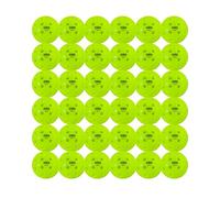 OZO Pickleball - Lot de 36 Balles d'Extérieur, 40 Trous, Moulage par Rotation, Neon Green
