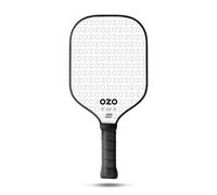 OZO Pickleball - Spark Energia Ritmo - Raquette de Puissance pour Les Débutants Approuvée par l'USAPA - Surface en Fibre de Carbone (Blanche)