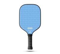 OZO Pickleball - Spark Energia Ritmo - Raquette de Puissance pour Les Débutants Approuvée par l'USAPA - Surface en Fibre de Carbone (Bleue), Blanc