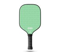 OZO Pickleball - Spark Raquette Puissance pour débutants - Surface en Fibre de Carbone (Verte)