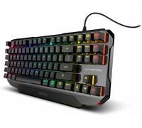 OZONE Clavier Gaming ALPHA STRIKE -OZALPHASTRIKESP- Clavier mécanique, Switches Outemu Rouge, Rétroéclairage Led RGB, Silencieux, Numérique, Disposition Espagnole, Noir