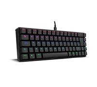 Ozone Gaming Gear Tactical - Clavier mécanique sans Pavé Numérique, Bluetooth, Switches Outemu Rouge, Rétroéclairage LED RGB, Silencieux, Disposition Espagnole, Noir