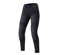 OZONE MOTO Agness II Lady Jeans de Moto Femme | Doublure en Fibre d'aramide | Protecteurs de Genou Niveau 2 | Poches pour Protecteurs Hanches et Coccyx | Slim Fit