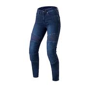 OZONE MOTO Agness II Lady Jeans de Moto Femme | Doublure en Fibre d'aramide | Protecteurs de Genou Niveau 2 | Poches pour Protecteurs Hanches et Coccyx | Slim Fit