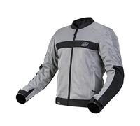 OZONE MOTO Dart Veste de Moto Homme | Textile | Protecteurs Coudes et Épaules | Éléments Réfléchissants | Panneaux en Maille | 4 Poches