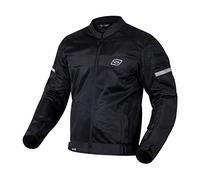 OZONE MOTO Dart Veste de Moto Homme | Textile | Protecteurs Coudes et Épaules | Éléments Réfléchissants | Panneaux en Maille | 4 Poches