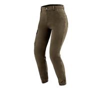 OZONE MOTO Jane Lady Pantalon Jeans de Moto Femme | Doublure en Fibre d'aramide | Protections Genoux Niveau 2 | Poches pour Protections de Hanches et de Coccyx | Poche Cargo | Jogger Fit