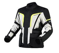 OZONE MOTO Sahara Veste de Moto Homme | Textiles | Protections coudes et épaules | Membrane Réissa | 6 Canaux de ventilation | Éléments réfléchissants