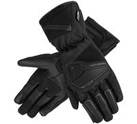 OZONE MOTO Touring WP Gants de Moto Homme | Cuir et Textile | Protecteurs de articulations Souples | Membrane Hipora imperméable et Respirante | Doublure Chaude | Essuie Visière