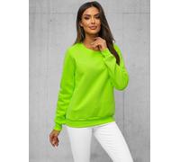 Ozonee Sweatshirt femme sans fermeture Ciruela vert fluo S