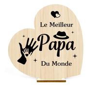 OZOSHINE Cadeau Papa Cadeau Noel Fete Des Peres Cadeaux Anniversaire Retraite Remerciement Pour Père Beau-Père Homme Idee Pere Original Carte Bois Cadeaux De Fille Fils Belle-Fille Enfants Pour Papa