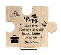 OZOSHINE Cadeau Papy Cadeau Noel Fête Des Grands-Pères Fete Des Peres Idee Cadeaux Papi Grands Pères Homme Original Carte Bois Bloc Puzzle Cadeaux Anniversaire Retraite Remerciement