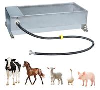 OZPPM Abreuvoir Automatique en Acier Inoxydable for Bétail, avec Flotteur Et Tuyau, 7,5 L, for Chevaux, Chèvres, Cochons, Vaches, Cerfs