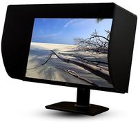 OZPPM Capot De Moniteur en Cuir De 32 Pouces, Visière De Moniteur Universelle À Couverture Tous Côtés, Visière Anti-éblouissement for Une Expérience Visuelle Améliorée