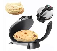 OZPPM Machine à roti électrique, antiadhésive, automatique à température réglable, machine à chapati électrique de 25,4 cm, plaque de cuisson chauffante double face pour crêpes, crêpes, pizza et pita