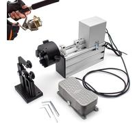 OZPPM Machine Électrique for Enrouler Les Cannes À Pêche, Kit Portable De Fabrication De Cannes À Pêche avec Interrupteur Au Pied, Équipement De Collage Rotatif À La Résine Époxy