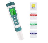 OZPPM Stylo de test de qualité de l'eau 7 en 1, testeur de pH, analyseur portable de qualité de l'eau, PH/ORP/EC/TEMP/SALT/S.G/TDS LCD rétroéclairé étanche IP67 testeur de qualité de l'eau stylo de