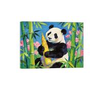 OZPWBVY Animaux Impressions sur Toile-panda dans forêt bambous-Moderne Tableau Décoration Murale-Image Muraux Salon Prête à Accrocher 50x65cm Encadrée