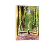 OZPWBVY Célèbre D'art Mural Paysage Tableau-Impression sur Toile-Forêt-Cadre Doré Image Decoration Salon Salle de Bain 40x60cm