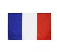 OZSENFLINT - Drapeau de la France, 90 x 150 cm, avec œillets en laiton, 100 g/m², en polyester de haute qualité, résistant aux UV et au vent, pour jardin, événements