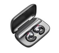 OZSSD Casque sans fil Bluetooth 5.0 avec crochet d'oreille et étui de chargement 2200 mAh pour course à pied, conduite, cyclisme, noir
