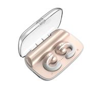 OZSSD Casque sans fil Bluetooth 5.0 avec étui de chargement 2200 mAh pour course à pied, conduite, cyclisme, couleur chair