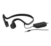 OZSSD Écouteurs de Type Ouvert, écouteurs à Conduction osseuse filaires, 3,5 mm, étanchéité IP8, résistants à la Transpiration, réduction du Bruit, Microphone intégré adapté à la Course, au Sport