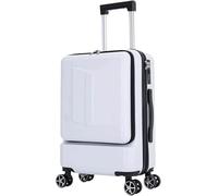 OZSSLJJ Ensemble de valises à roulettes universelles ABS + PC avec Compartiment de Poche(B,20")