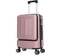 OZSSLJJ Ensemble de valises à roulettes universelles ABS + PC avec Compartiment de Poche(D,24")