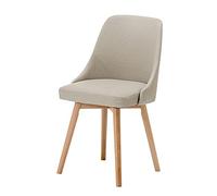 OZSSLJJ Kitchen Dining Chair,for Hotel Negotiation Front Desk Computer Chair Technology Cloth Solid Wood Lounge Chair Kitchen Chair(Khaki)