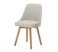 OZSSLJJ Kitchen Dining Chair,for Hotel Negotiation Front Desk Computer Chair Technology Cloth Solid Wood Lounge Chair Kitchen Chair(Beige)