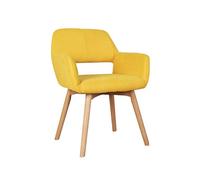 OZSSLJJ Kitchen Dining Chair,Make Up Coffee Milk Tea Negotiate Home Use Bedroom Wooden Legs Upholstered Chair