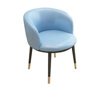 OZSSLJJ Kitchen Dining Chairs,Computer Nail Art Make up Home Use Backrest Bedroom Balcony Counter Chair(Blue)