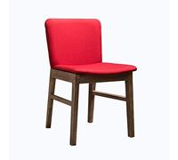 OZSSLJJ Kitchen Dining Chairs,Cotton and Linen Wooden Legs Leisure Western Restaurant Cafe Vacation Home Home Use Computer Chair