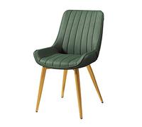 OZSSLJJ Kitchen Dining Chairs,Home Use Backrest Leisure Negotiate Western Restaurant Milk Tea Shop Counter Chair(Green)