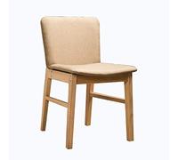 OZSSLJJ Kitchen Dining Chairs,Milk Tea Shop Cafe Home Use Leisure Computer Bedroom Linen Backrest Chair(Beige)
