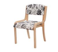 OZSSLJJ Kitchen Dining Chairs,Solid Wood Backrest Computer Chair Leisure Balcony Hotel Negotiate Hot Pot Restaurant Chair(F)