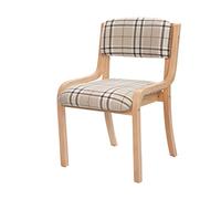 OZSSLJJ Kitchen Dining Chairs,Solid Wood Backrest Computer Chair Leisure Balcony Hotel Negotiate Hot Pot Restaurant Chair(B)
