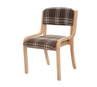 OZSSLJJ Kitchen Dining Chairs,Solid Wood Backrest Computer Chair Leisure Balcony Hotel Negotiate Hot Pot Restaurant Chair(A)