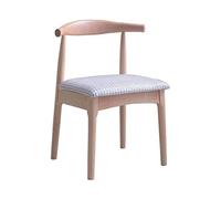 OZSSLJJ Modern Design Dining Chair,Bridal Shop Cafe Clothing Store The Mall Lounge Rubber Wood Household Desk Chair(C)